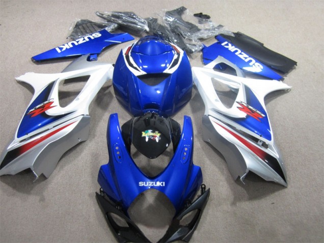 Suzuki GSXR 1000 K7 07-08 Motorrad Verkleidungen Komplett Sets - Blau Weiß Suzuki GSXR 1000 K7 07-08 Motorrad Verkleidungen Komplett Sets - Blau Weiß