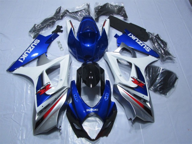 Suzuki GSXR 1000 K7 07-08 Motorrad Verkleidungen & Plastik - Blau Weiß Suzuki GSXR 1000 K7 07-08 Motorrad Verkleidungen & Plastik - Blau Weiß