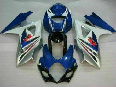 Suzuki GSXR 1000 K7 07-08 Motorrad VollVerkleidungen & Plastik - Blau Weiß
