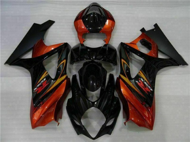 Suzuki GSXR 1000 K7 07-08 Motorrad VollVerkleidungen & Plastik - Schwarz Suzuki GSXR 1000 K7 07-08 Motorrad VollVerkleidungen & Plastik - Schwarz