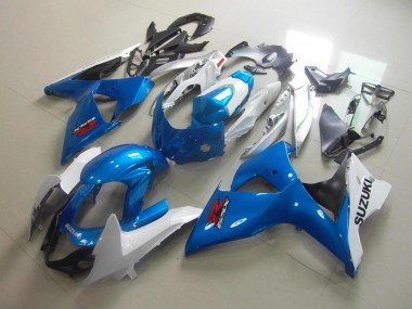 Suzuki GSXR 1000 K9 09-16 Motorrad Verkleidung - Weiß Blau