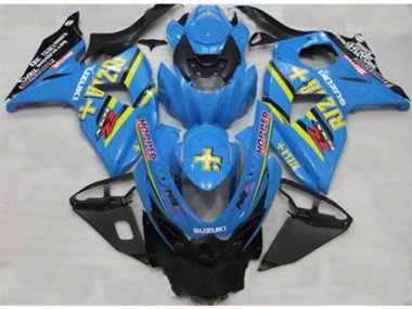 Suzuki GSXR 1000 K9 09-16 Motorrad Verkleidungen - Blau Rizla Hopper