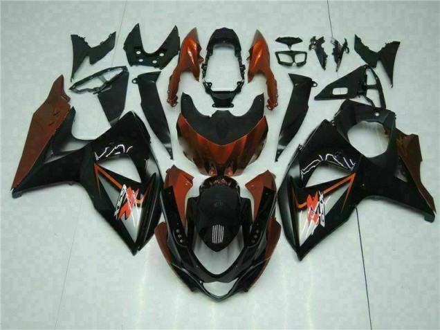Suzuki GSXR 1000 K9 09-16 Motorrad Verkleidungen - Braun Schwarz Suzuki GSXR 1000 K9 09-16 Motorrad Verkleidungen - Braun Schwarz