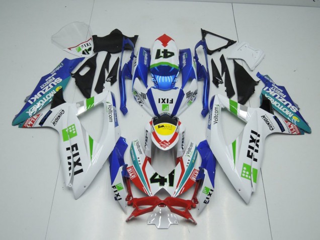 Suzuki GSXR 1000 K9 09-16 Motorrad Verkleidungen - Fixi Hellblau Suzuki GSXR 1000 K9 09-16 Motorrad Verkleidungen - Fixi Hellblau