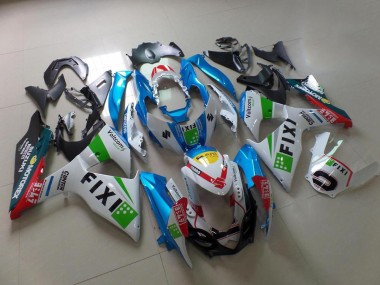 Suzuki GSXR 1000 K9 09-16 Motorrad Verkleidungen - Hell blau Fixi
