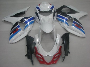 Suzuki GSXR 1000 K9 09-16 Motorrad Verkleidungen - Weiß Blau