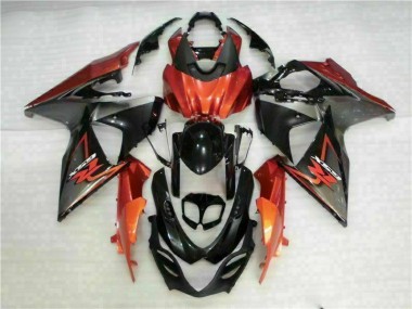 Suzuki GSXR 1000 K9 09-16 Motorrad Vollverkleidung - Braun Schwarz