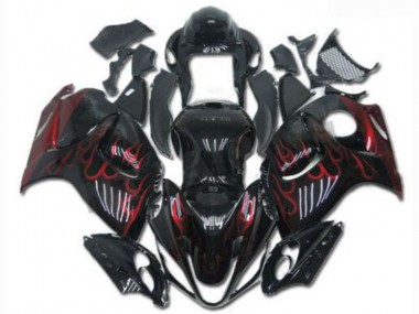 Suzuki GSXR 1300 Hayabusa 08-19 Motorrad Verkleidung - Schwarz Rot