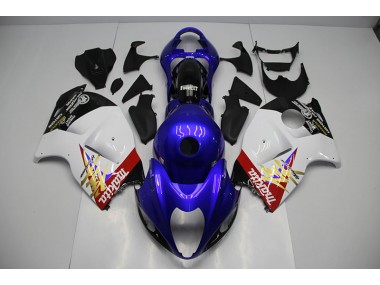 Suzuki GSXR 1300 Hayabusa 96-07 Motorrad Verkleidung - Blau Weiß