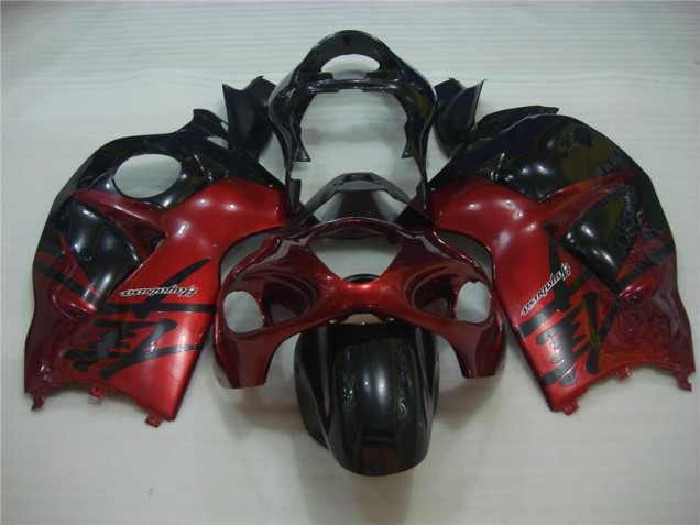Suzuki GSXR 1300 Hayabusa 96-07 Motorrad Verkleidung - Rot Schwarz Suzuki GSXR 1300 Hayabusa 96-07 Motorrad Verkleidung - Rot Schwarz