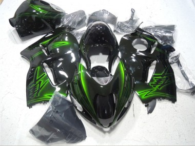 Suzuki GSXR 1300 Hayabusa 96-07 Motorrad Verkleidungen - Schwarz Grün