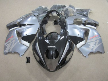Suzuki GSXR 1300 Hayabusa 96-07 Motorrad Verkleidungen - Schwarz Silber