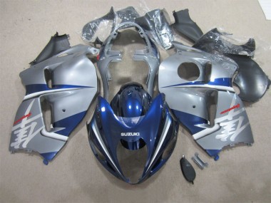 Suzuki GSXR 1300 Hayabusa 96-07 Motorrad Verkleidungen - Silber Blau
