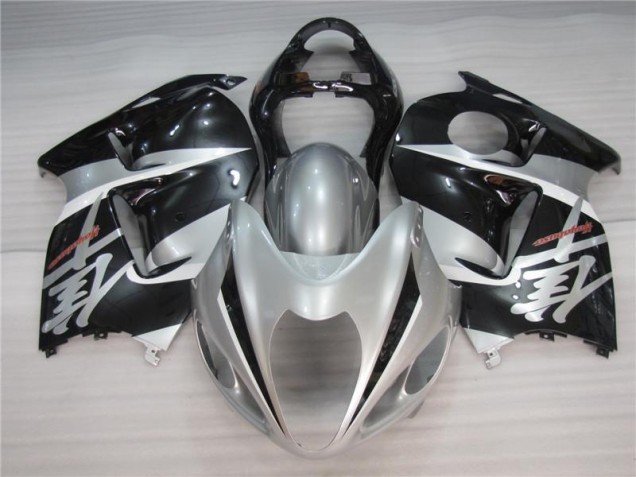 Suzuki GSXR 1300 Hayabusa 96-07 Motorrad Verkleidungen - Silber Schwarz