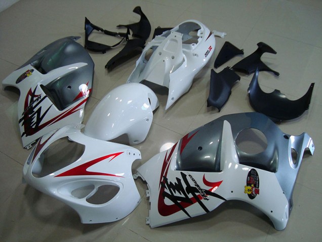 Suzuki GSXR 1300 Hayabusa 96-07 Motorrad Verkleidungen - Weiß Schwarz Suzuki GSXR 1300 Hayabusa 96-07 Motorrad Verkleidungen - Weiß Schwarz