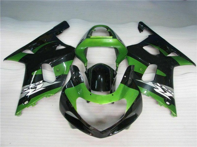 Suzuki GSXR 600 / 750 K1 K2 K3 01-03 Motorrad Verkleidungen - Grün Schwarz Suzuki GSXR 600 / 750 K1 K2 K3 01-03 Motorrad Verkleidungen - Grün Schwarz
