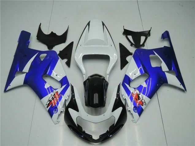 Suzuki GSXR 600 / 750 K1 K2 K3 01-03 Motorrad Verkleidungen - Weiß Blau Suzuki GSXR 600 / 750 K1 K2 K3 01-03 Motorrad Verkleidungen - Weiß Blau