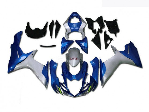 Suzuki GSXR 600 / 750 K11 11-24 Motorrad Verkleidungen - Blau Silber Suzuki GSXR 600 / 750 K11 11-24 Motorrad Verkleidungen - Blau Silber