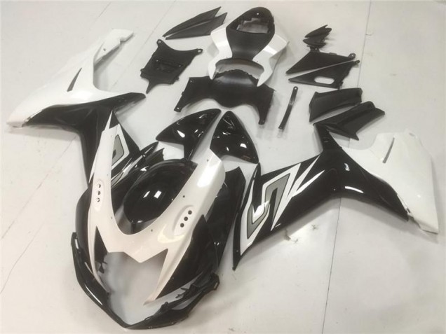 Suzuki GSXR 600 / 750 K11 11-24 Motorrad Vollverkleidung - Schwarz Weiß Suzuki GSXR 600 / 750 K11 11-24 Motorrad Vollverkleidung - Schwarz Weiß
