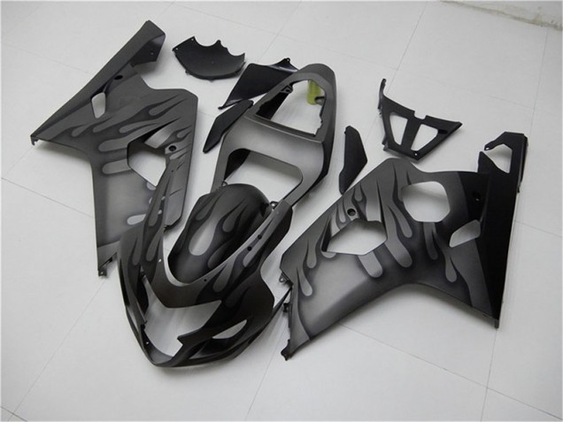 Suzuki GSXR 600 / 750 K4 04-05 Motorrad Verkleidungen - Schwarz Grau Suzuki GSXR 600 / 750 K4 04-05 Motorrad Verkleidungen - Schwarz Grau