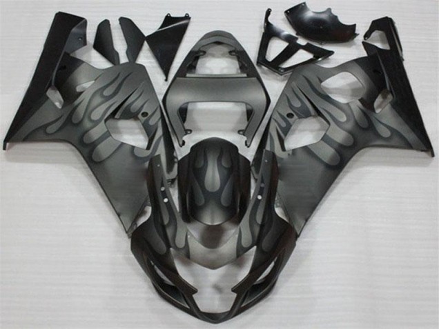 Suzuki GSXR 600 / 750 K4 04-05 Motorrad Verkleidungen - Schwarz Grau Suzuki GSXR 600 / 750 K4 04-05 Motorrad Verkleidungen - Schwarz Grau