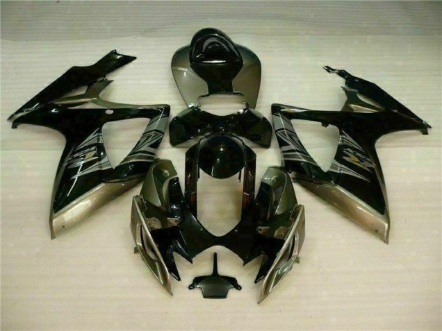 Suzuki GSXR 600 / 750 K6 06-07 Motorrad Verkleidung - Schwarz Grau Suzuki GSXR 600 / 750 K6 06-07 Motorrad Verkleidung - Schwarz Grau