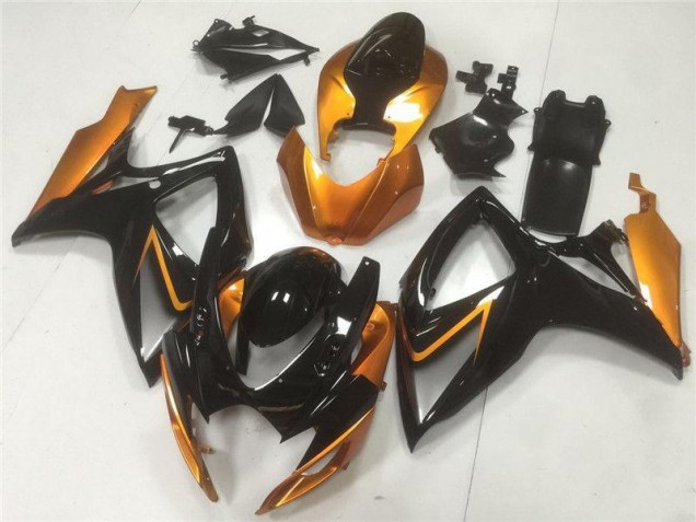 Suzuki GSXR 600 / 750 K6 06-07 Motorrad Verkleidung - Schwarz Orange Suzuki GSXR 600 / 750 K6 06-07 Motorrad Verkleidung - Schwarz Orange