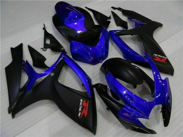 Suzuki GSXR 600 / 750 K6 06-07 Motorrad Verkleidungen - Blau Schwarz Suzuki GSXR 600 / 750 K6 06-07 Motorrad Verkleidungen - Blau Schwarz