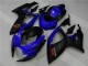 Suzuki GSXR 600 / 750 K6 06-07 Motorrad Verkleidungen - Blau Schwarz Suzuki GSXR 600 / 750 K6 06-07 Motorrad Verkleidungen - Blau Schwarz