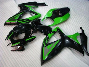 Suzuki GSXR 600 / 750 K6 06-07 Motorrad Verkleidungen - Grün Schwarz