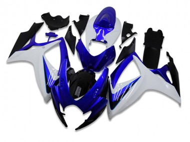 Suzuki GSXR 600 / 750 K6 06-07 Motorrad Verkleidungen Komplett Sets - Blau Weiß
