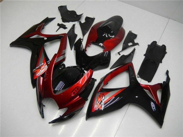 Suzuki GSXR 600 / 750 K6 06-07 Motorrad Verkleidungen & Plastik - Rot Schwarz Suzuki GSXR 600 / 750 K6 06-07 Motorrad Verkleidungen & Plastik - Rot Schwarz