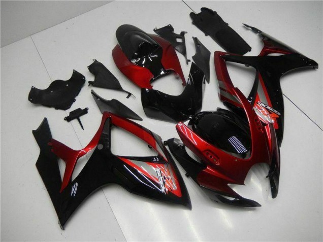 Suzuki GSXR 600 / 750 K6 06-07 Motorrad Verkleidungen & Plastik - Rot Schwarz Suzuki GSXR 600 / 750 K6 06-07 Motorrad Verkleidungen & Plastik - Rot Schwarz
