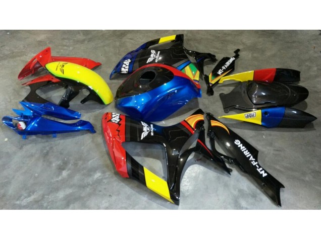 Suzuki GSXR 600 / 750 K6 06-07 Motorrad Verkleidungen - Rot Blau Suzuki GSXR 600 / 750 K6 06-07 Motorrad Verkleidungen - Rot Blau