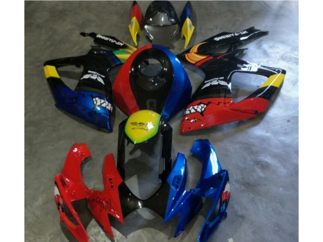 Suzuki GSXR 600 / 750 K6 06-07 Motorrad Verkleidungen - Rot Blau Suzuki GSXR 600 / 750 K6 06-07 Motorrad Verkleidungen - Rot Blau