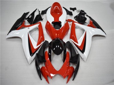 Suzuki GSXR 600 / 750 K6 06-07 Motorrad Verkleidungen - Rot Schwarz