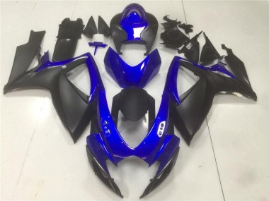 Suzuki GSXR 600 / 750 K6 06-07 Motorrad Verkleidungen - Schwarz Blau