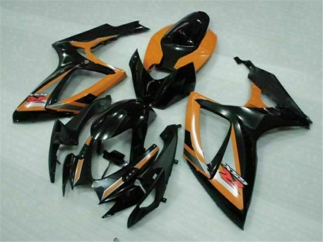 Suzuki GSXR 600 / 750 K6 06-07 Motorrad Verkleidungen - Schwarz Orange Suzuki GSXR 600 / 750 K6 06-07 Motorrad Verkleidungen - Schwarz Orange