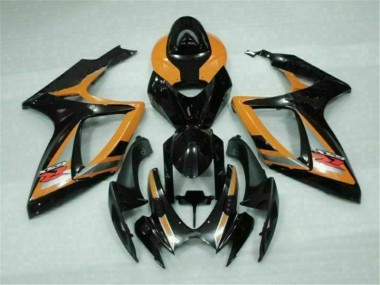 Suzuki GSXR 600 / 750 K6 06-07 Motorrad Verkleidungen - Schwarz Orange
