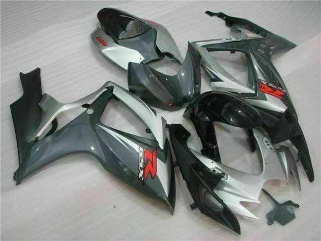 Suzuki GSXR 600 / 750 K6 06-07 Motorrad Verkleidungen - Silber Schwarz Suzuki GSXR 600 / 750 K6 06-07 Motorrad Verkleidungen - Silber Schwarz