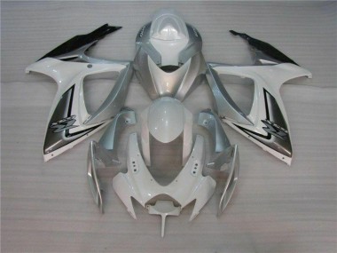 Suzuki GSXR 600 / 750 K6 06-07 Motorrad Verkleidungen - Weiß Silber