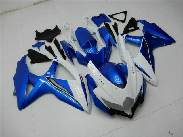Suzuki GSXR 600 / 750 K8 08-10 Motorrad Verkleidung - Blau Weiß Suzuki GSXR 600 / 750 K8 08-10 Motorrad Verkleidung - Blau Weiß