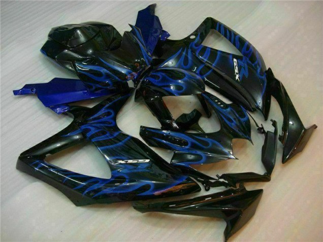 Suzuki GSXR 600 / 750 K8 08-10 Motorrad Verkleidungen - Blau Schwarz Suzuki GSXR 600 / 750 K8 08-10 Motorrad Verkleidungen - Blau Schwarz