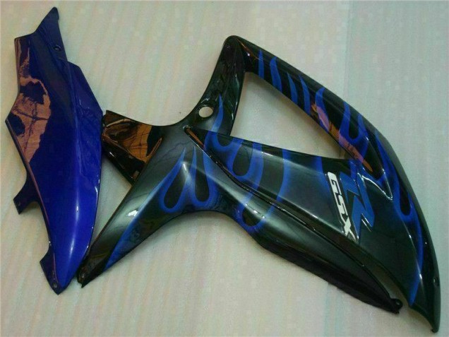 Suzuki GSXR 600 / 750 K8 08-10 Motorrad Verkleidungen - Blau Schwarz Suzuki GSXR 600 / 750 K8 08-10 Motorrad Verkleidungen - Blau Schwarz