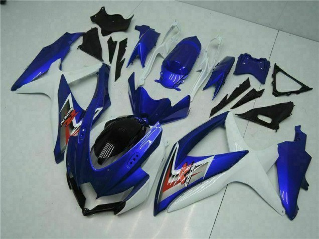 Suzuki GSXR 600 / 750 K8 08-10 Motorrad Vollverkleidung - Blau Weiß