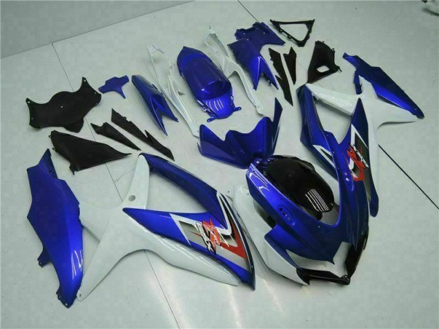 Suzuki GSXR 600 / 750 K8 08-10 Motorrad Vollverkleidung - Blau Weiß