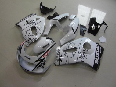 Suzuki GSXR 600 96-00 Motorrad Verkleidungen - Weiß Corona