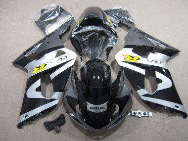 Suzuki GSXR 600 K1 K2 K3 01-03 Motorrad Verkleidungen - Schwarz Weiß
