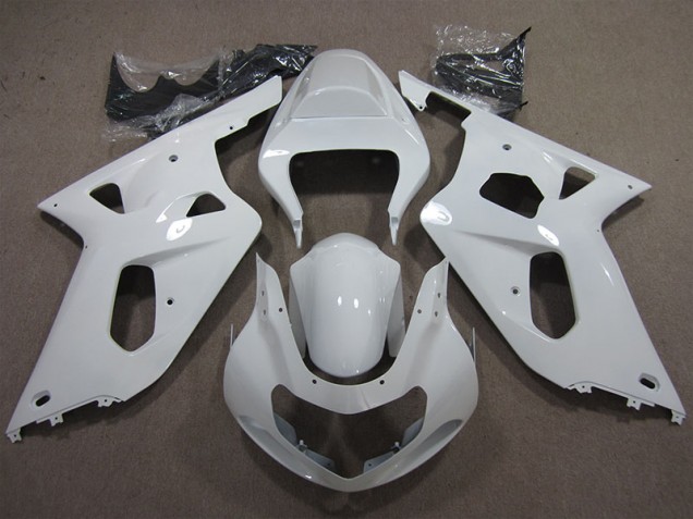 Suzuki GSXR 600 K1 K2 K3 01-03 Motorrad Verkleidungen - Weiß Suzuki GSXR 600 K1 K2 K3 01-03 Motorrad Verkleidungen - Weiß