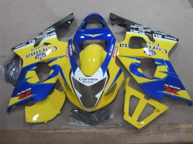 Suzuki GSXR 600 K4 04-05 Motorrad Verkleidung - Gelb Blau Corona Extra